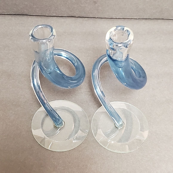 Hudson Glass Twist Candlestick - Picture 10 of 11